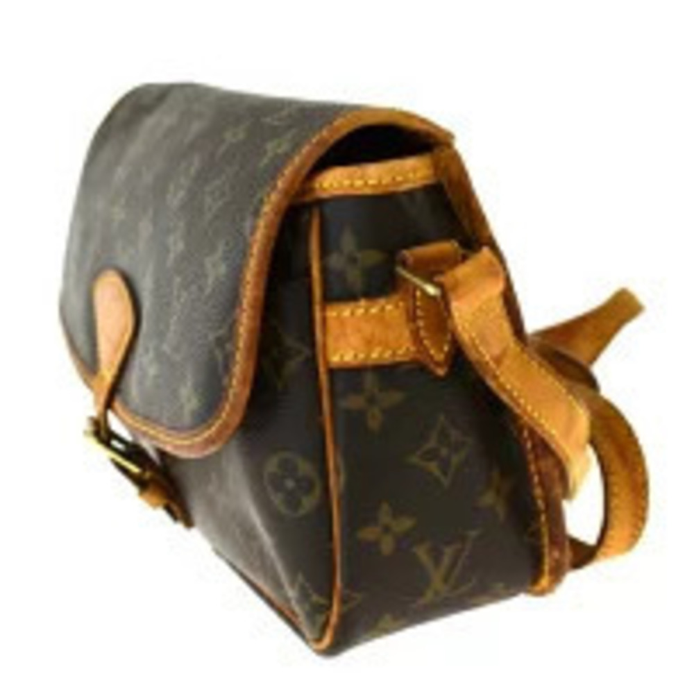 Louis Vuitton Sologne Shoulder Monogram Bag Leather Brown